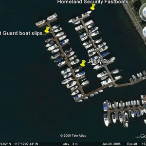 Jenny B at the MCRD Marina