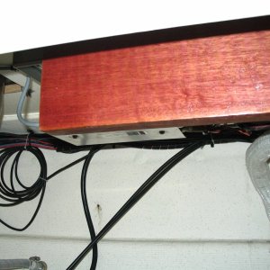 board protects the walas electronics board under the counter from shorts or bumping into.