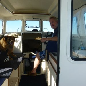 Me and Teddy Talking about fish dinner