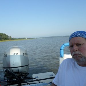 Anchored in the Pagan River taking a break.
