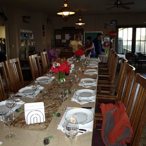 Media 'Can you believe this table?  We're supposed to be roughing it.' in album 'Rio Vista Marina - Our Starting Point'