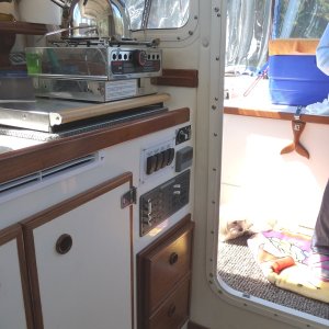 Media '23. Cabinets Installed' in album '1. Rough Opening with backing in place to fasten drawer box to.'