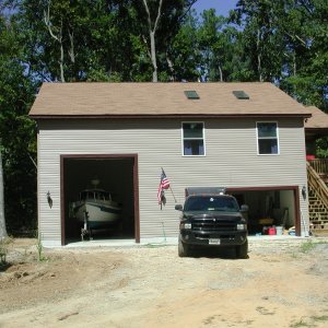 Media 'Captain's Choice new Winter Home is finally "complete"  There is a 700SQ Ft apartment over the double garage! Second home to us until the big No Va. house is sold and a house is built here.' in album 'Captain's Choice new Home on the River'