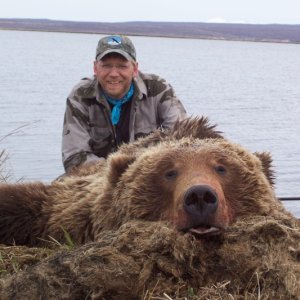 My brothers bear. 9' 4" Squared.