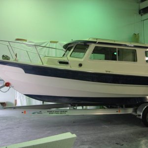Media 'Headed to Mobile East' in album '25' Cruiser bow with windlass and drop bow roller'