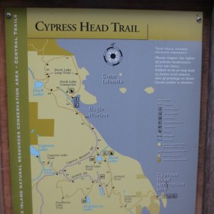 Another trail map up at the old airstrip