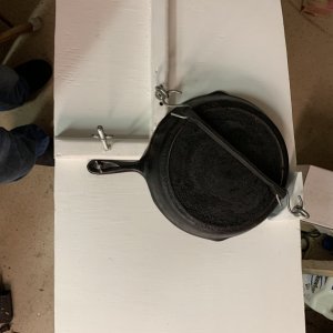 Media 'batten down everything to keep from pounding... allthread and fender washers underneath also' in album 'weight of battery had fatigued fiberglass which de-laminated'