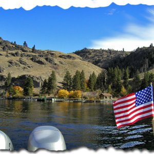 Looking back at Grade Creek Campgrounds