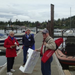 Janet, Joe and Roger arriving at the FH CBGT