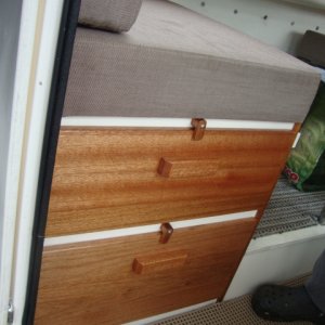 On the C-Dory 'Anonymous'
drawers that replaced the 
water tank