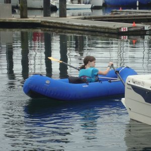 One of the 
Two Lucky Fish crew