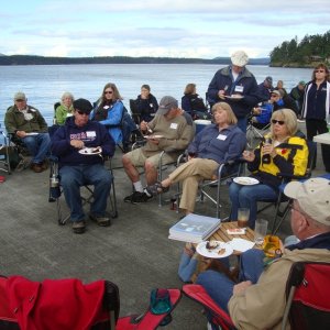 C-Brat potluck crowd
