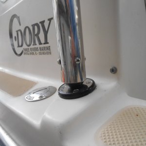 The mast now pivots on the Teflon plug, not metal to metal.