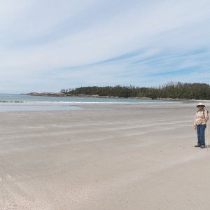 A hike at the Hakai Institute.