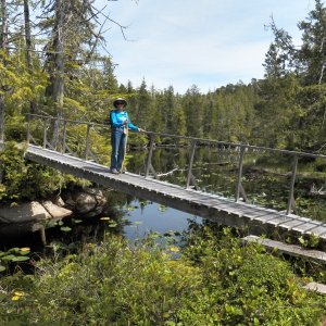 We crossed some interesting marshland.