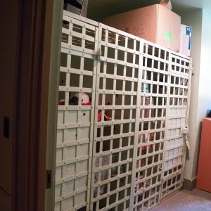 The Ocean Falls jail, now used for storage.