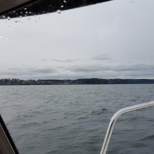 Relatively calm in Penn Cove for the first time out