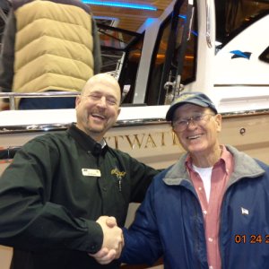 SBS 2015 - Jeff Messmer and
Joe. No! He didn't sell us a
new boat!