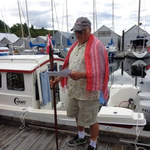 July 2015 - Ladysmith, BC
Pat Anderson
christening a C-Dory