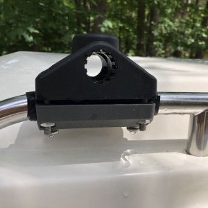 Scotty Roof Rack Locking Rail Mount Close Up