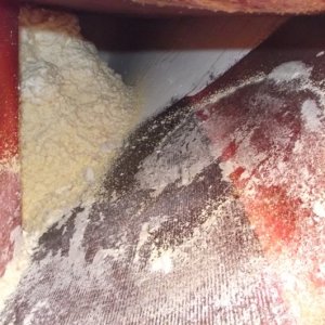 Media 'Looking forward on Starboard side. Removed all foam up to Bow center.' in album 'Port side cutout. You can see foam does not fill complete void'