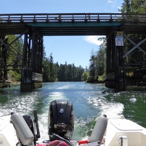 Clearing through Pender Canal
