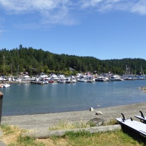 Port Browning Marina in Hamilton Cove on North Pender Island
