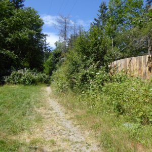 Had to ask directions to find the store...go up that path and take a right!