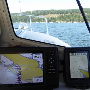 Media 'Continuing up the Gulf Islands, now at Montague Harbor. I remember staying here as a kid, but there weren\'t as many boats...' in album 'Early Sunday morning - rafted up with Susan and Tom in their 27'