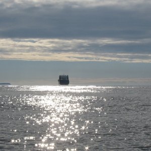 Media 'North Star Leaving Anchorage (Fire Island in Distance)' in album 'Stateroom View at the Dock'