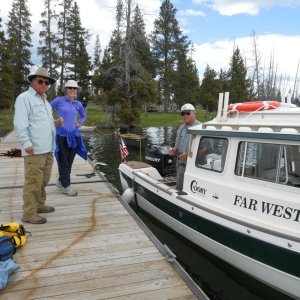 Media 'John and Far West II. Thanks for all the help that day John!' in album 'Leaving the windy west thumb - Julie enjoying her first trip on the lake, July 3rd 2010'