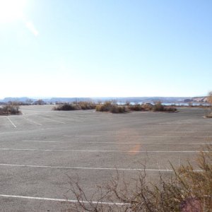 Parking lot at the end of Dec.