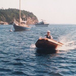 Boat #1 (1989-1991): 1980 RIS 9 seen here at Sucia, Fossil Bay.