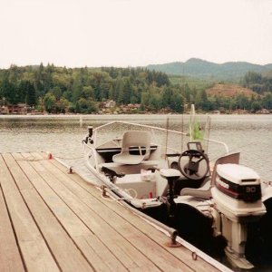 Boat #3 (1993-1998): 1993 Duroboat 14 at Lake Samish circa 1996