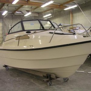 Boat #6 (2003-2012): 2003 Arima 16' seen here during Arima factory in Kent in 2003.  Ordered new in spring 2003.