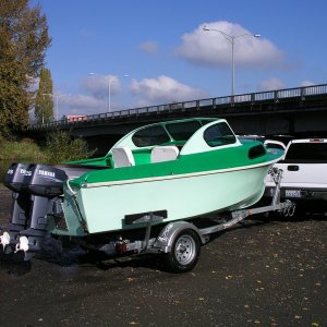 Boat #8 (2004-2008): 1956 Bell Boy 16' with twin 25 hp Yamahas.