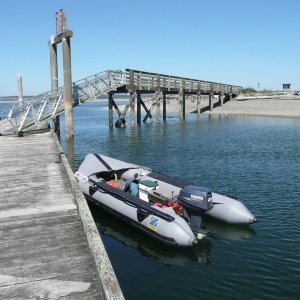Boat #9 (2006-2008): 1980 Zodiac GR 13'  At 28 years old it was still in great shape! Running one of the Yamaha 25s from the Bell Boy.
