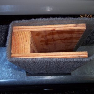 Close up of spacer on end showing how it was built.