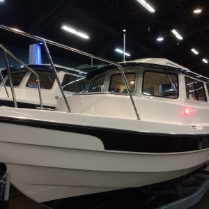 2017 Cdory 22 at the Portland Boat Show