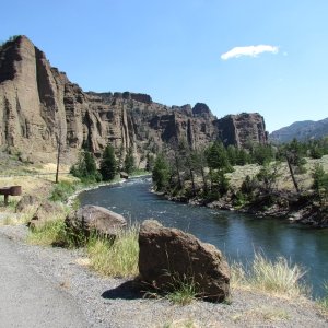 on the way to Cody Wy. along side the Shoshone river