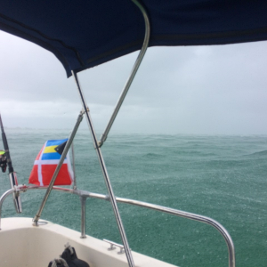 Peridot Ocean in the Rain - Close to Shore