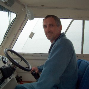 Sea trial.  Rain, fog, visiblity 50 - 100 yards.  Good thing we got the radar!