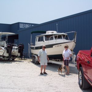 Left to right, Captain, Commander and Admiral- proud new owners