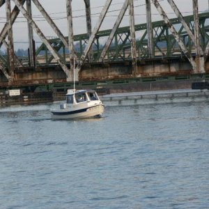 Yes, we all made it under those bridges behind Bambina