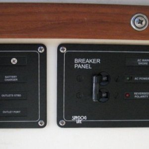 shore power and automatic charging relay controls