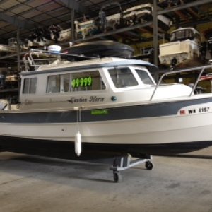 C-dory 25 for sale by C-brat owner at Bayside Marine in Everett, WA