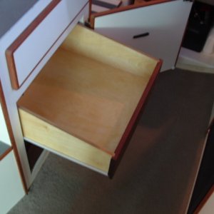 Scooter- Drawers under forward dinette seat