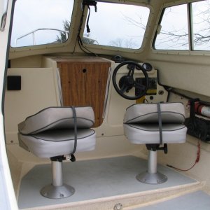 Seat replaced and adjusting captain\'s seat