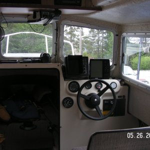 \"Miss Amelia\"- Captain\'s chair. Added Navman fuel flow instrument after pict was taken
