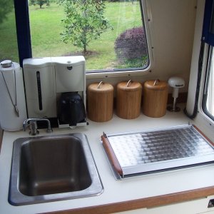 Galley, and coffee maker